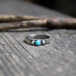 Silver Ring with Turquoise Stone